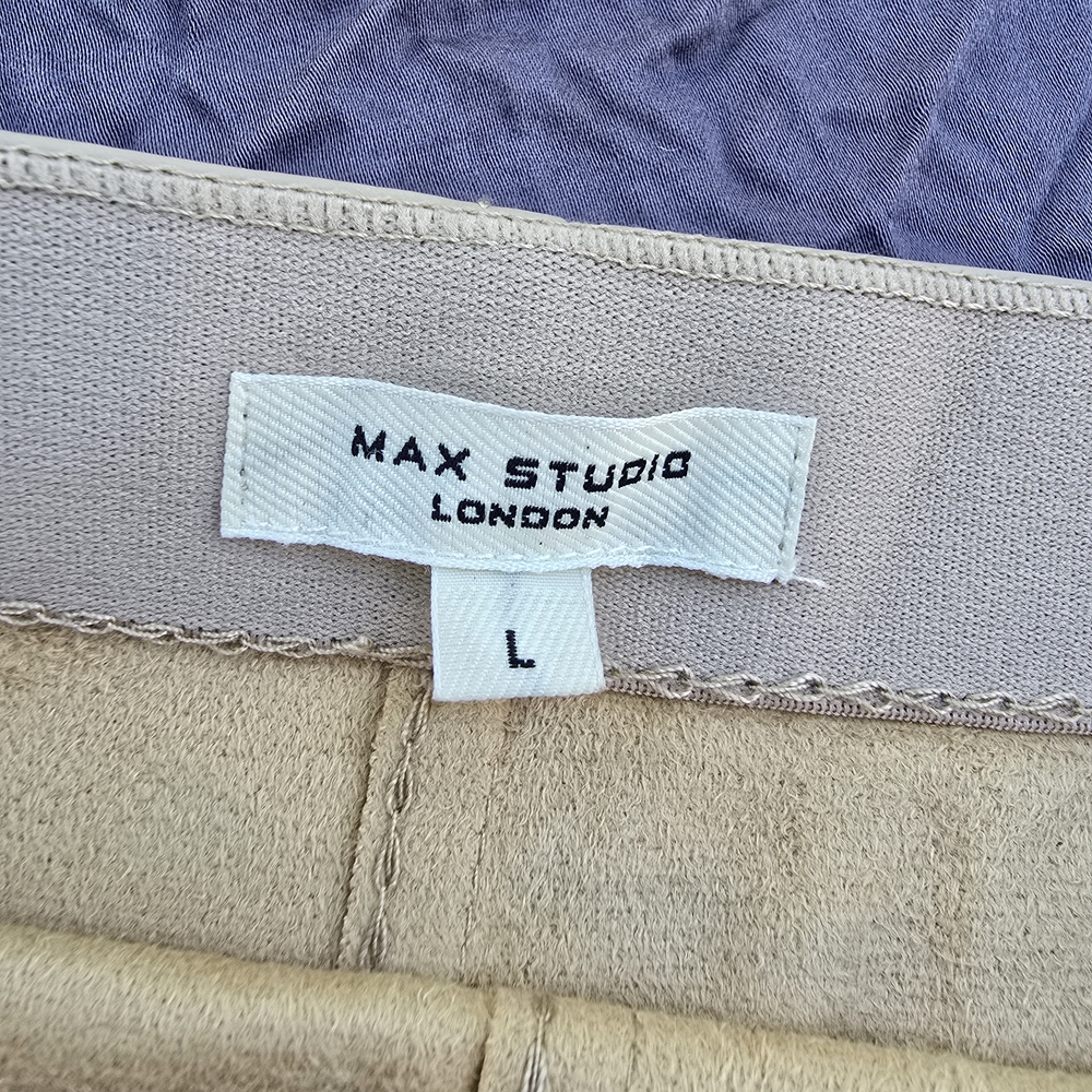 Max Studio Cream Mini Skirt - Picture 3 of 7